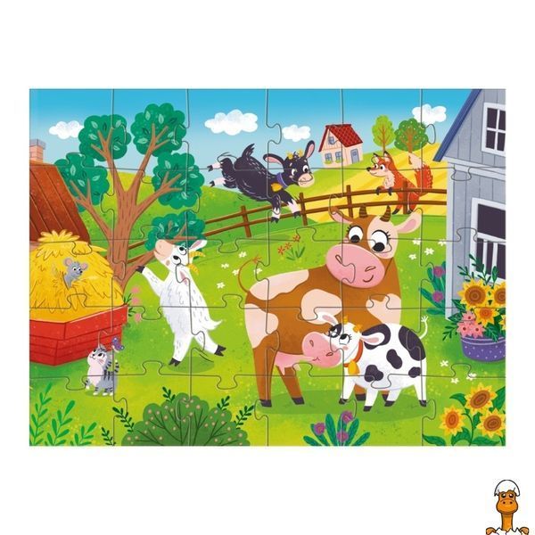 Мамалюк - Пазл детский Коровы и козлята 30 элементов DoDo Toys DoDo Toys RT2-300683