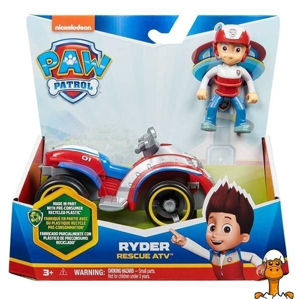 Мамалюк - Ігровий набір Paw Patrol Рятувальний автомобіль з водієм Райдер (SM16775/8807) Paw Patrol A4-SM16775-8807