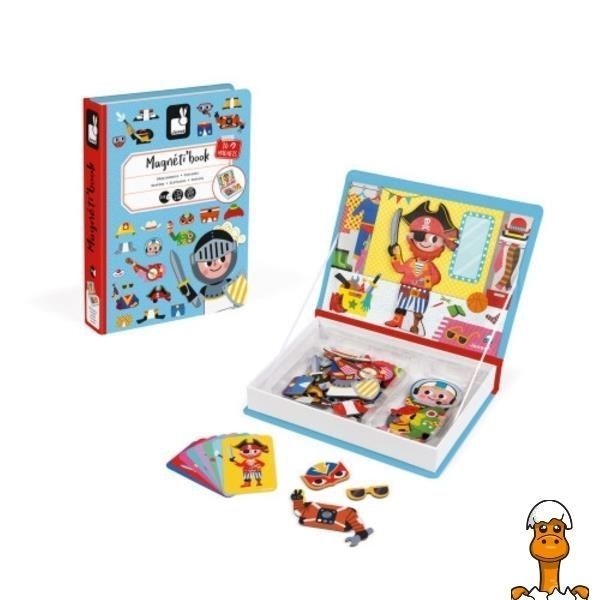 Мамалюк - Магнитная книга Janod Наряды для мальчика (J02719) Janod A4-J02719