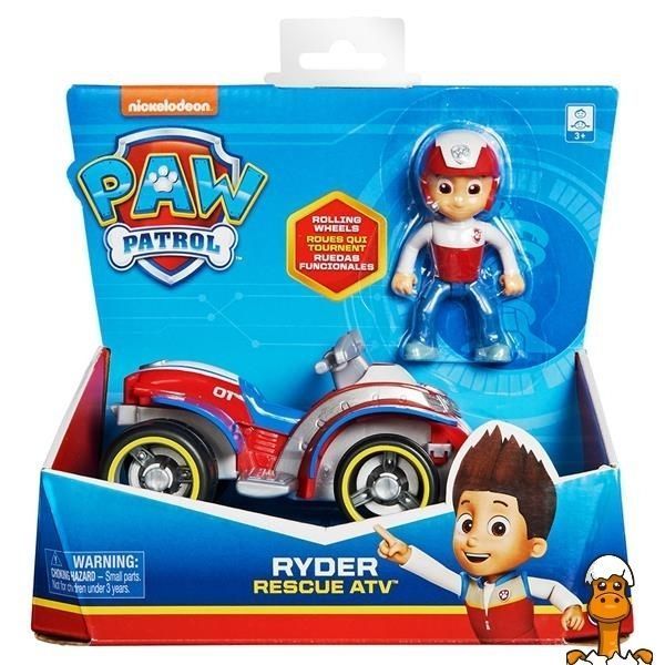 Мамалюк - Ігровий набір Paw Patrol Рятувальний автомобіль з водієм Райдер (SM16775/8807) Paw Patrol A4-SM16775-8807