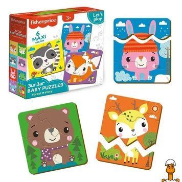 Мамалюк - Дитячі пазли Baby puzzle. Forest VT1722-08 Vladi Toys Vladi Toys RT2-VT1722-08
