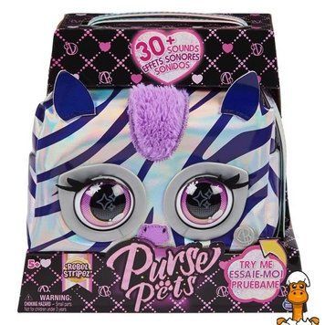 Мамалюк - Интерактивная сумочка Purse Pets Зебра (SM26700/5906) Purse Pets A4-SM26700-5906