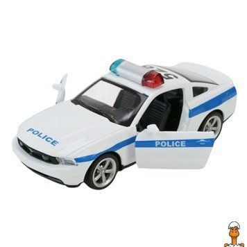Мамалюк - Дитяча іграшкова машина Ford Mustang GT біла масштаб 1:43 АвтоПром автопром RT2-4372-WHITE