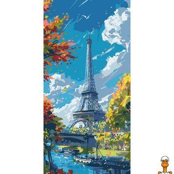 Мамалюк - Картина за номерами Ейфелева вежа 40х80 см Art Craft Art Craft RT2-11571-AC