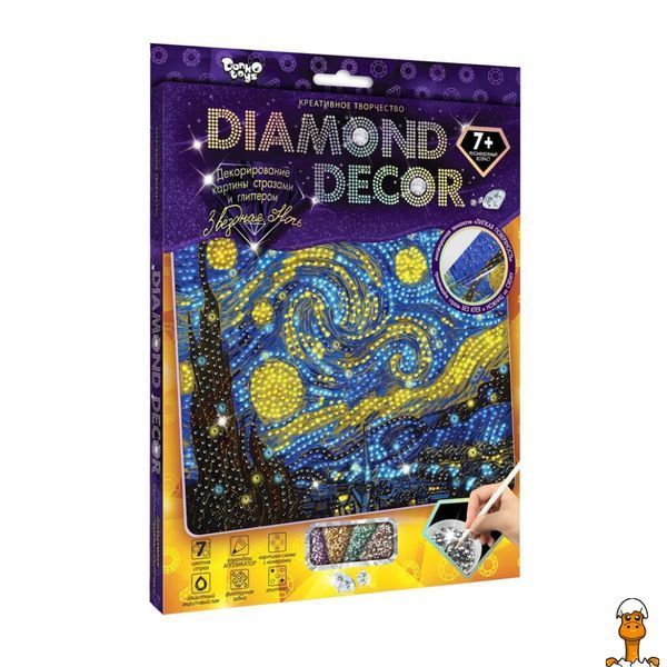 Мамалюк - Набор для творчества Звездная ночь с алмазной отделкой Danko Toys Danko Toys RT2-DD-01-06