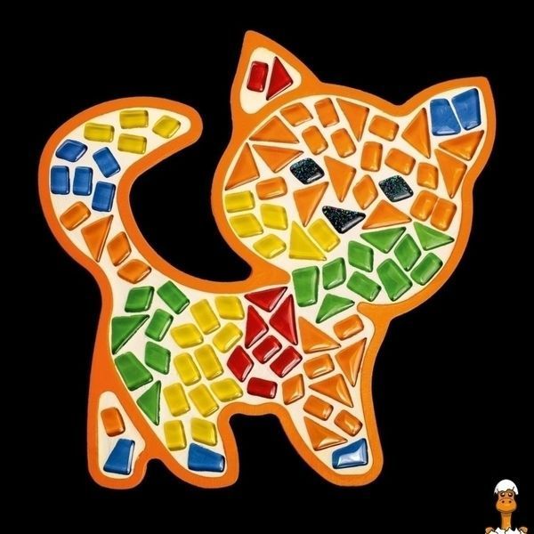 Мамалюк - Набір для творчості кришталева мозаїка котик для дітей Mosaaro Mosaaro RT2-MA7006