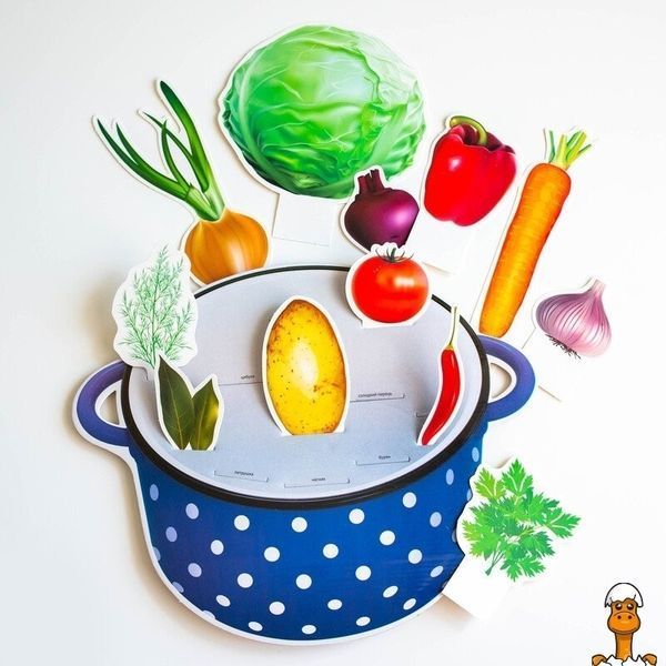 Мамалюк - Дидактична гра Звари борщик 12 овочів Ranok Creative Ranok Creative RT2-13109043