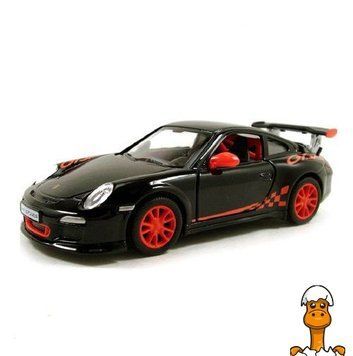 Мамалюк - Іграшкова машинка колекційна Porsche 911 GTS RS інерційна чорна Kinsmart Kinsmart RT2-KT5352W-BLACK