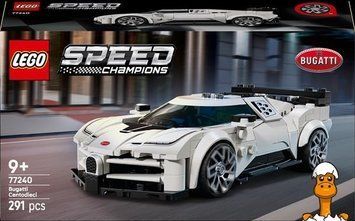 Мамалюк - Конструктор LEGO Speed Champions Спортивный гиперкар Bugatti Centodieci 291 деталь (77240) LEGO A4-77240