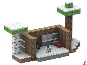 Мамалюк - Магнітний конструктор Майнкрафт Снігова хатина з 128 блоків Mindcraft Mindcraft M5-MC-062