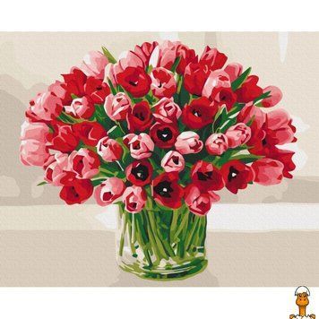 Мамалюк - Картина за номерами Букет тюльпанів 40x50 см Brushme Brushme RT2-BS51742