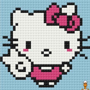 Мамалюк - Алмазна мозаїка міні Hello Kitty Хеллоу Кітті ODM0111 10х10 см Origami Origami RT2-ODM0111