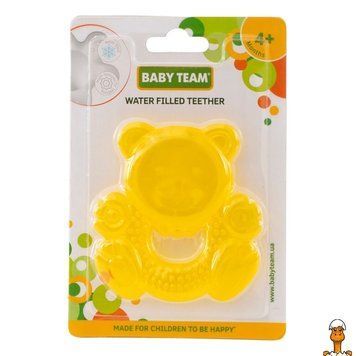 Мамалюк - Детский прорезыватель с водой жёлтый медвежонок BABY TEAM BABY TEAM RT2-4004-ВЕДМЕДИК-ЖОВТИЙ