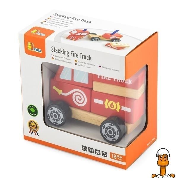 Мамалюк - Деревянная пирамидка Viga Toys Пожарная машинка (50203FSC) Viga Toys A4-50203FSC