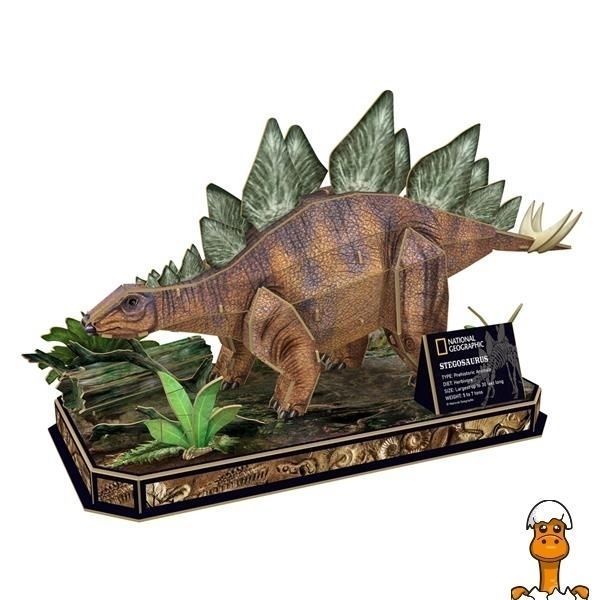 Мамалюк - 3D пазл CubicFun National Geographic Dino Стегозавр (DS1054h) Cubic Fun Cubic Fun A4-DS1054H