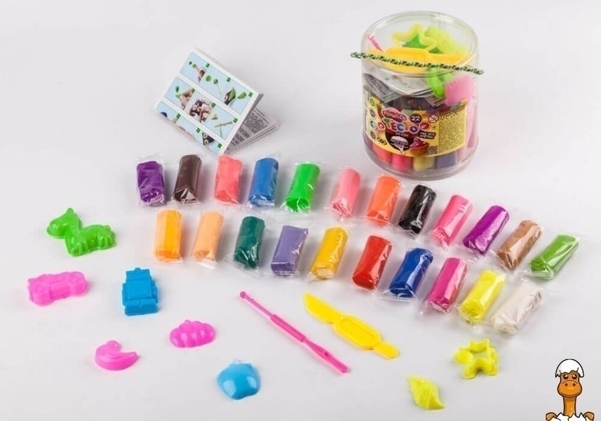 Мамалюк - Детское тесто для лепки 22 цвета в ведре Danko Toys Danko Toys RT2-TMD-01-04