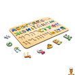 Сортер деревянный детский азбука PuzzleOK