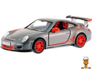 Мамалюк - Іграшкова машинка інерційна Porsche 911 GTS RS сіра Kinsmart Kinsmart RT2-KT5352W-GREY