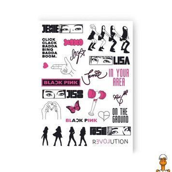 Мамалюк - Набір тимчасових татуювань BLACK PINK LB-191 TATTOOSHKA TATTOOSHKA RT2-LB-191