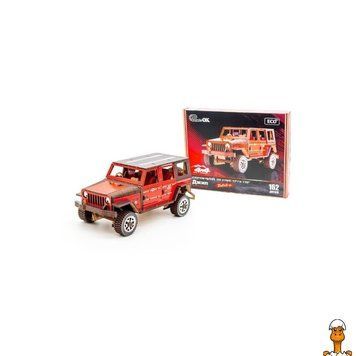 Мамалюк - Конструктор деревянный 3D джип Wrangler 162 детали PuzzleOK PuzzleOK RT2-АРТ-25162