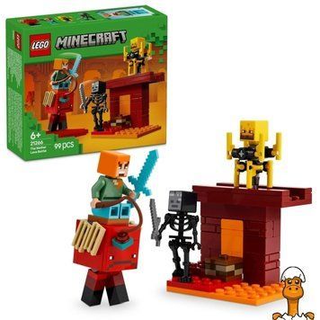 Мамалюк - Конструктор LEGO Minecraft Битва з лавою в Незері 99 деталей (21266) LEGO A4-21266