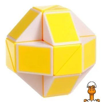 Мамалюк - Головоломка змійка біло-жовта в коробці Smart Cube Smart Cube RT2-SCT405