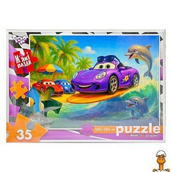 Мамалюк - Дитячі м'які пазли Серфінг з тачками 35 елементів Danko Toys Danko Toys RT2-S35-11-03