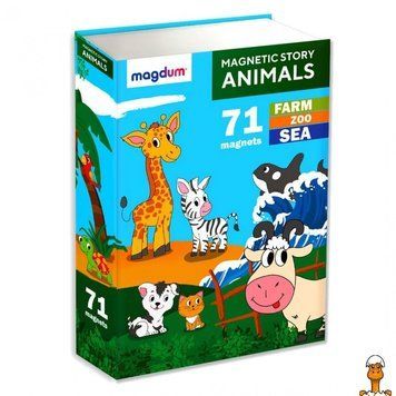 Мамалюк - Дитячий магнітний набір Тварини Magdum Magdum RT2-ML4032-01-EN
