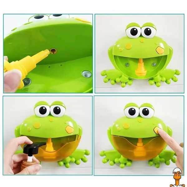 Мамалюк - Игрушка для купания Жабка Bubble Frog со звуковыми эффектами Bambi Bambi RT2-X18002