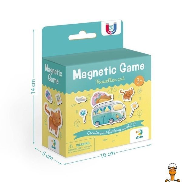 Мамалюк - Детская магнитная игра Котик-путешественник DoDo Toys DoDo Toys RT2-200234