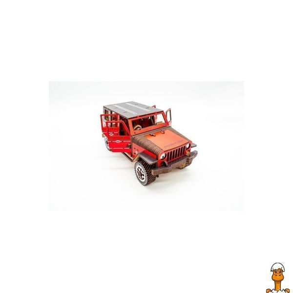 Мамалюк - Дерев'яний 3D конструктор джип Wrangler 162 деталі PuzzleOK PuzzleOK RT2-АРТ-25162