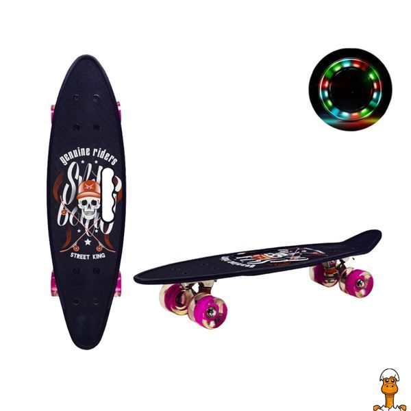 Мамалюк - Пенні борд з ручкою 24 дюйми PU колеса зі світлом Bambi Bambi RT2-SC20520