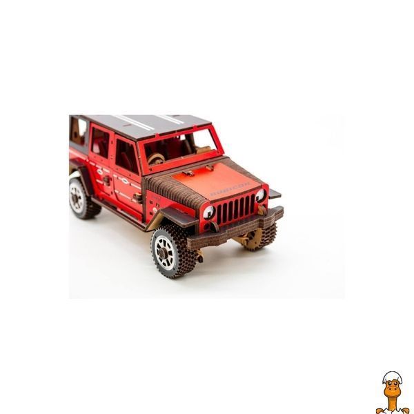 Мамалюк - Дерев'яний 3D конструктор джип Wrangler 162 деталі PuzzleOK PuzzleOK RT2-АРТ-25162