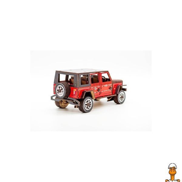 Мамалюк - Дерев'яний 3D конструктор джип Wrangler 162 деталі PuzzleOK PuzzleOK RT2-АРТ-25162