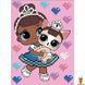 Алмазная мозаика L.O.L. Surprise Miss Baby With Miss Puppy 15x20 см Идейка