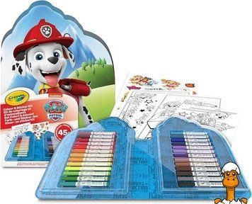 Мамалюк - Переносний набір для малювання Crayola Paw Patrol з фломастерами та розмальовками (04-0783) Crayola A4-04-0783