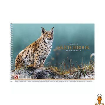 Мамалюк - Альбом для малювання Animal PB-SC-030-287-2 спіраль 30 аркушів Школярик Школярик RT2-PB-SC-030-287-2