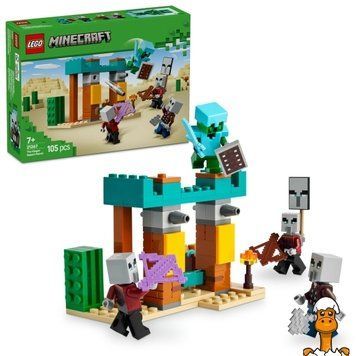 Мамалюк - Конструктор LEGO Minecraft Пустельний патруль розбійника 105 деталей (21267) LEGO A4-21267
