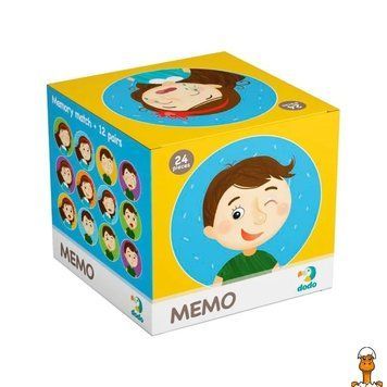 Мамалюк - Настільна гра Мемо Емоції для дітей 24 елементи DoDo Toys DoDo Toys RT2-300144