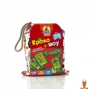 Мамалюк - Настільна гра для дітей Крокодил у мішечку 55 карток Vladi Toys Vladi Toys RT2-VT8077-10