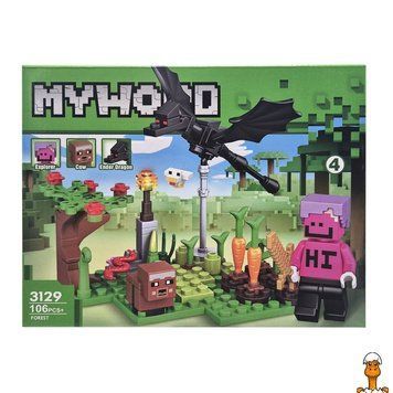Мамалюк - Конструктор дитячий Майнкрафт Forest The hill 3129-4 пластик 106 деталей Bambi Bambi RT2-3129-4