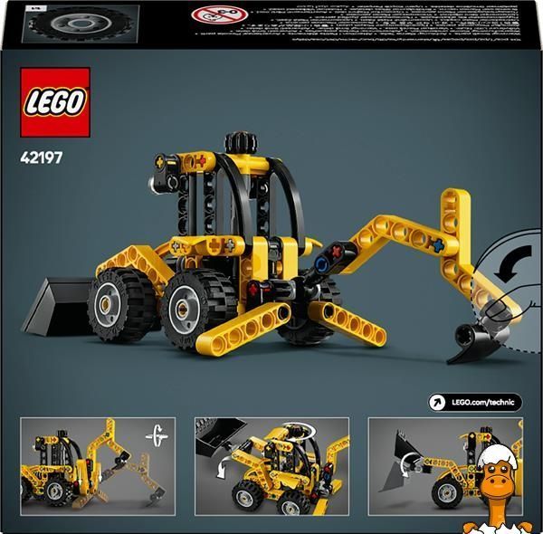 Мамалюк - Конструктор LEGO Technic Екскаватор-навантажувач 104 деталі (42197) LEGO A4-42197