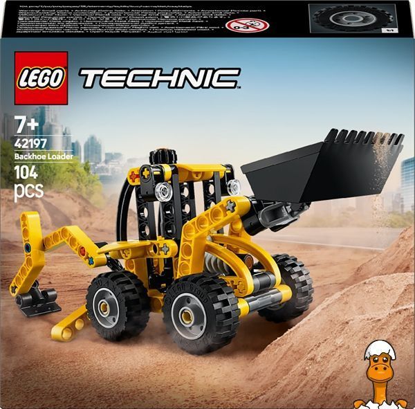 Мамалюк - Конструктор LEGO Technic Екскаватор-навантажувач 104 деталі (42197) LEGO A4-42197