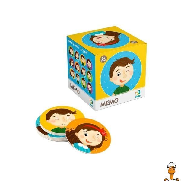 Мамалюк - Настільна гра Мемо Емоції для дітей 24 елементи DoDo Toys DoDo Toys RT2-300144