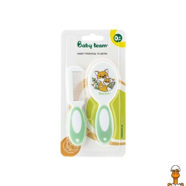 Мамалюк - Детский набор Щетка и расческа 7106_зелений BABY TEAM BABY TEAM RT2-7106-ЗЕЛЕНИЙ