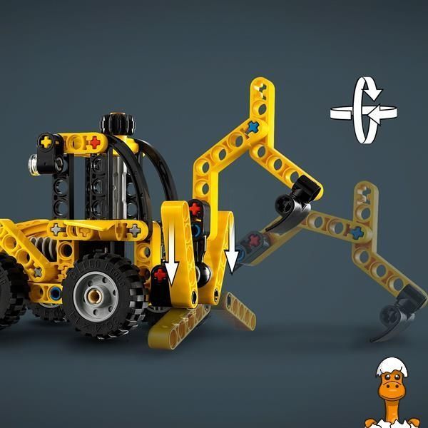 Мамалюк - Конструктор LEGO Technic Екскаватор-навантажувач 104 деталі (42197) LEGO A4-42197