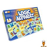 Розвиваючі пазли logic alphabet, англ укр, віком від 3 років, Danko Toys RT2-G-LOA-01-04U фото