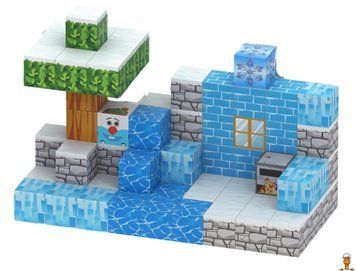 Мамалюк - Магнітний конструктор Майнкрафт Сніжна стіна з 75 блоків Mindcraft Mindcraft M5-MC-074