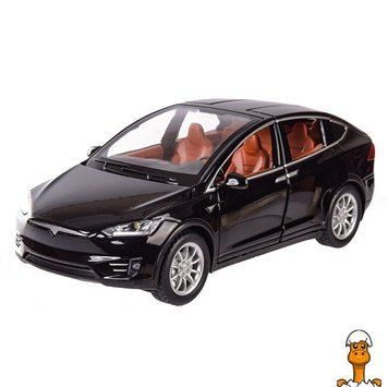 Мамалюк - Машинка инерционная Tesla Model X Автопром 7574A 1:22 Черный автопром RT2-7574B-BLACK