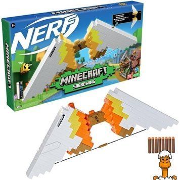 Мамалюк - Игрушечный лук Nerf Майнкрафт Сабревинг (F4733) Nerf A4-F4733